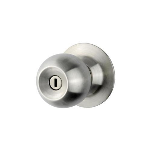 Sylvan Quest Privacy Knob Set 54mm Hole Prep Satin Stainless Steel Finish