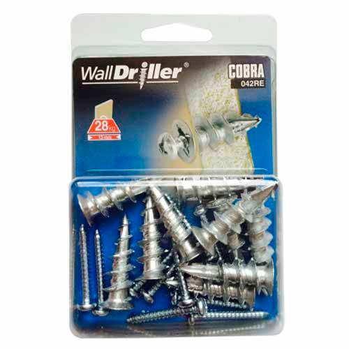 Cobra Metal Hollow Wall Anchors 4mm Screw Pack of 10