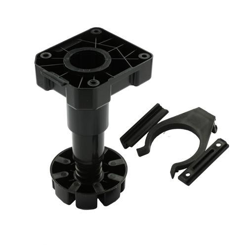 Hafele Smartleg Adjustable Cabinet Feet 150mm Black Pack of 4