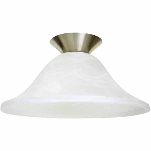 Nouveau Light Shade Brushed Chrome