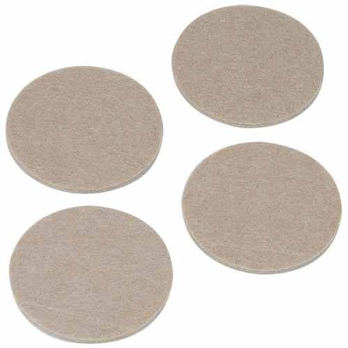 Soft Touch Felt Pads 76mm Oatmeal Pack of 4