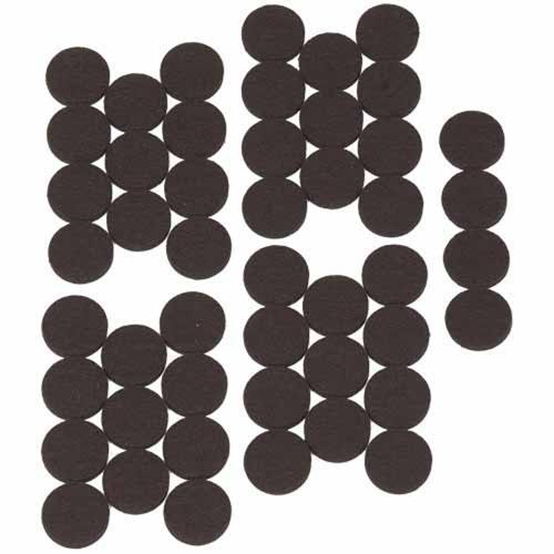 Soft Touch Felt Pads 25mm Brown Pack of 48
