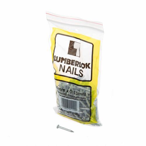 Lumberlok Product Nails (500g Bag) 30 X 3.15mm Diameter Hot Dip Galvanised