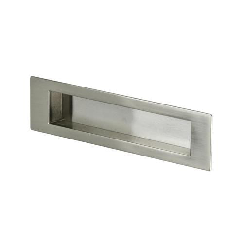 Sylvan Cupboard Flush Pull 146mm Satin Nickel Plate