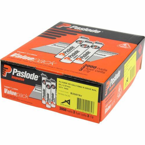 Paslode Collated Nails Value Pack With Fuel Cells 60 X 2.87mm