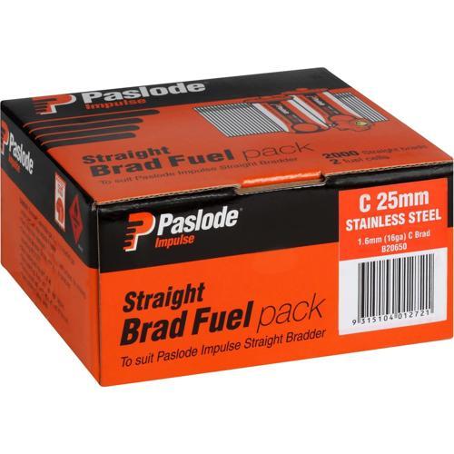 Paslode C Series Brad With Fuel Cells 25mm
