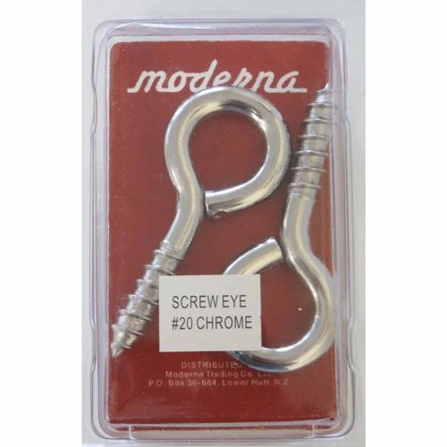 Moderna Screw Eye L: 80mm. 35mm Pack of 2