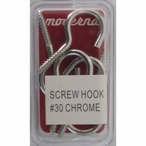 Moderna Screw Hook L: 40mm. 20mm Pack of 5