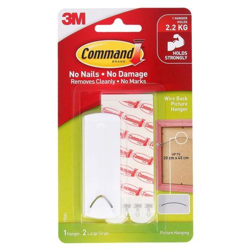 Command Wire-Backed Picture Hanger Large White