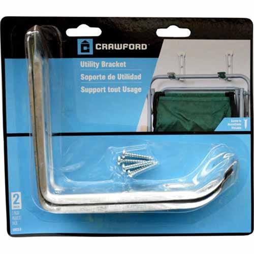 Crawford Utility Bracket 135 X 157mm Galvanised Pack of 2