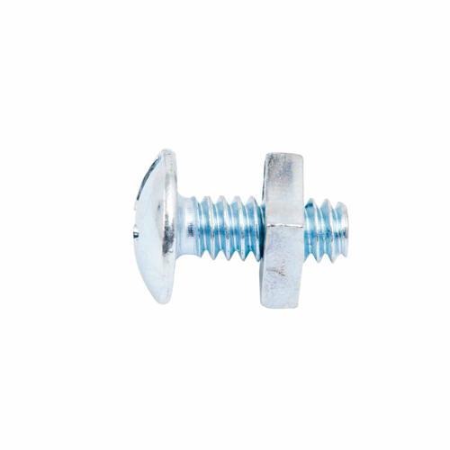 Zenith Mushroom Head Bolt & Nut 3/16 Inch X 12mm Zinc Plated Pack of 25