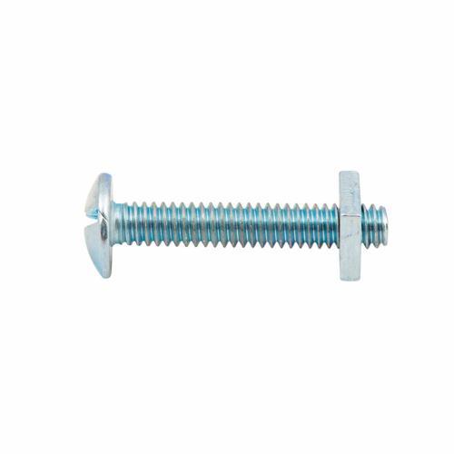 Zenith Mushroom Head Bolt & Nut 1/4 Inch X 38mm Zinc Plated Pack of 10