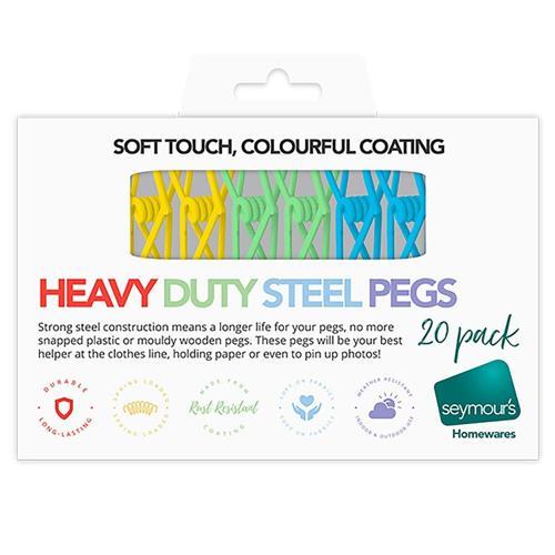 Seymours Heavy Duty Steel Pegs Assorted Colours