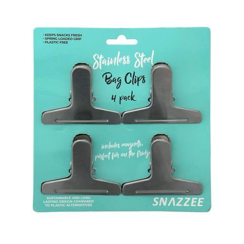Snazzee SS Bag Clips W/Magnet 4pack