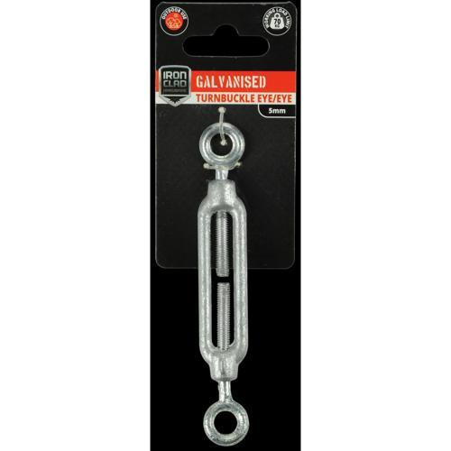 Iron Clad Turnbuckle Eye/Eye 5mm Galvanised