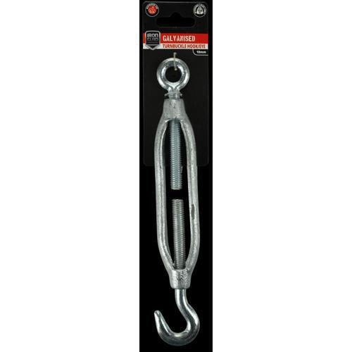 Iron Clad Turnbuckle Hook/Eye 10mm Galvanised