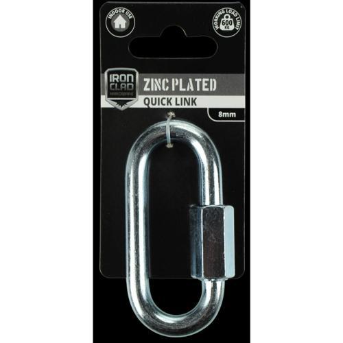 Iron Clad Quick Link 8mm Zinc Plated