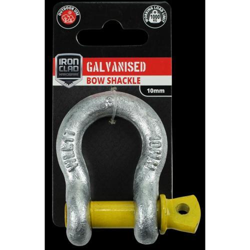 Iron Clad Bow Shackle 10mm Galvanised