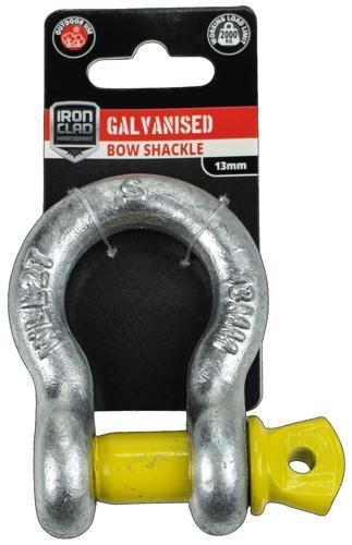 Iron Clad Bow Shackle 13mm Galvanised