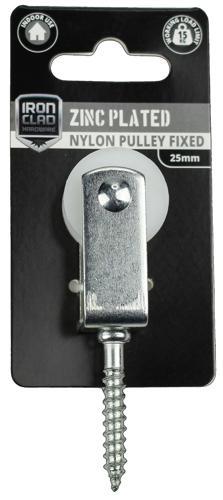 Iron Clad Fixed Pulley 25mm Nylon