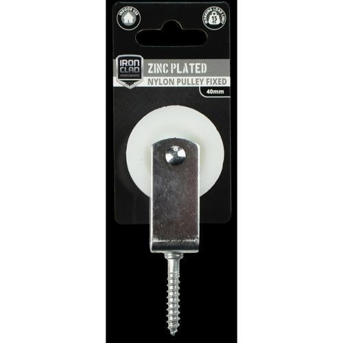 Iron Clad Fixed Pulley 40mm Nylon