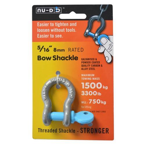 NU-D Bow Shackle 8mm Galvanised