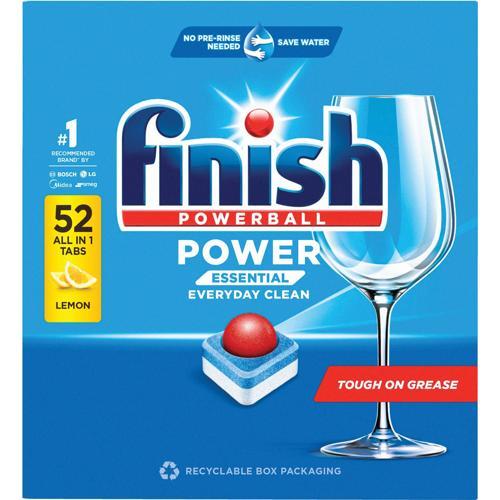 Finish Power Dishwashing Tablets Lemon 52 Pack of 52