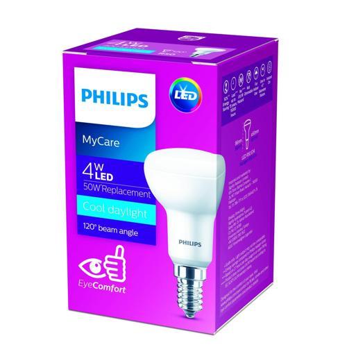 Philips LED Reflector 10 Watt 400 Lumen E27 Cool Daylight R50 Frosted