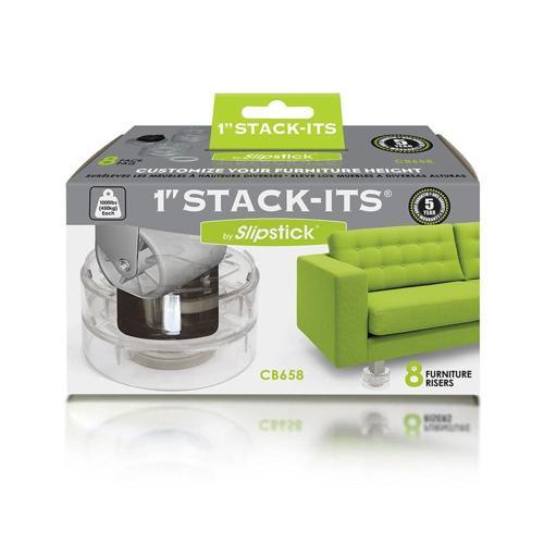 Slipstick Stack-Its Riser Feet 25mm Clear Pack of 8