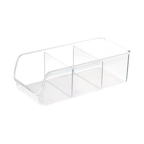Nouveau Storage Bin With Dividers 280 X 140mm Clear