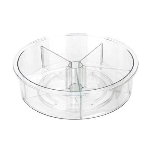 Nouveau Turntable With Dividers 310mm Clear