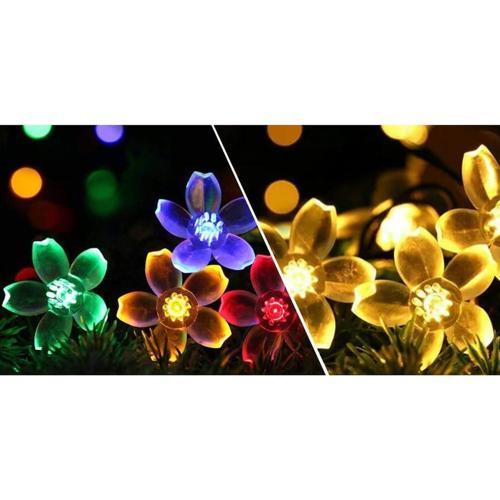 Southern Lights 200 Led Flower Solar String Lights Multicolour Or Warm White