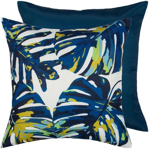 OLLO Outdoor Cushion 45cm Monstera Blue