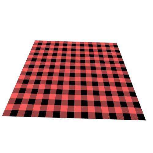 Nouveau Picnic Rug 2m X 2m Red Checkered