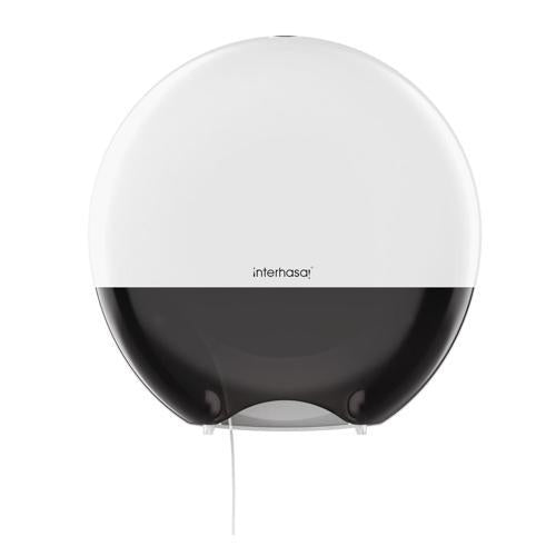 Nouveau Round Toilet Roll Dispenser White