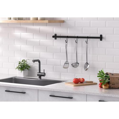 Nouveau Hang Rail 570mm 3 Hooks 570mm Black
