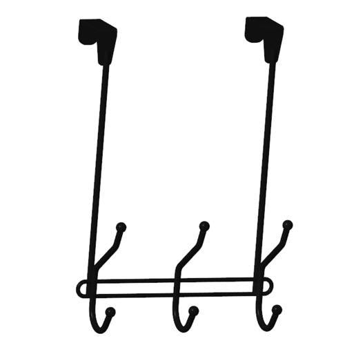 Over The Door 3 Hook Black