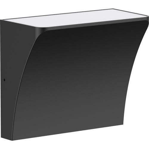 8W Wave Indoor Wall Light Bk