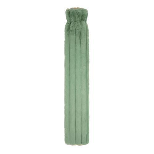 Nouveau Hot Water Bottle Long Faux Cover Olive