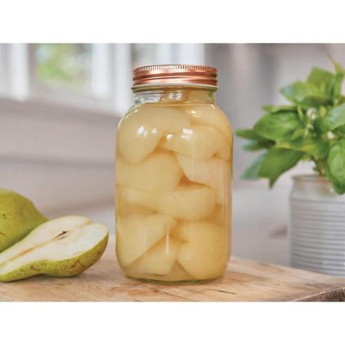 Nouveau Preserving Jar Soda Glass Copper Lid 1L 12 Pack