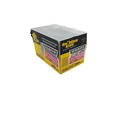 Building King Angled Brads 16g X 38 Galvanised Pack of 2 000