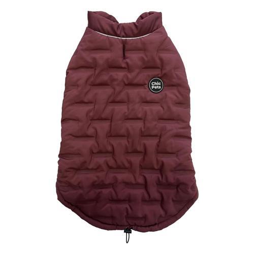 Chic Pets City Classic Cotton Pressed Pet Vest Plum M