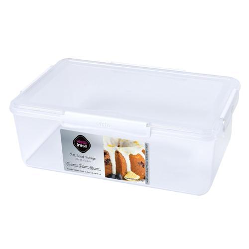 Visto Container Clear With White Clips 7.4L