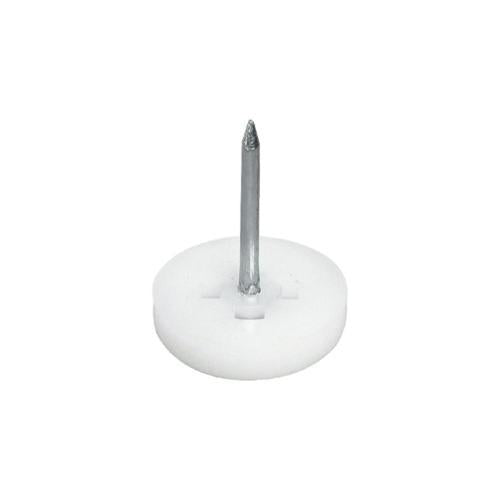 GLIDE NAIL IN 15mm HAFELE WHITE 12PK Pack of 12