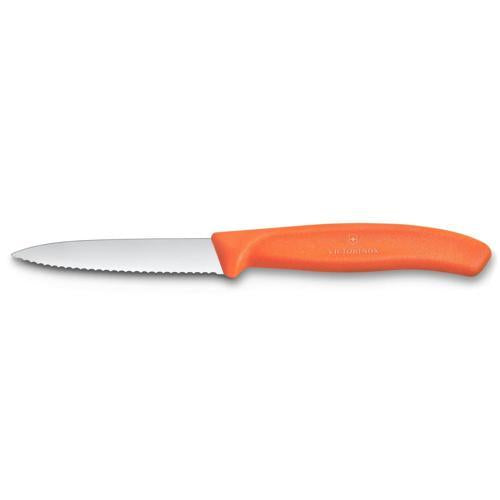 PARING KNIFE WAVY 8cm ORANGE VICTX