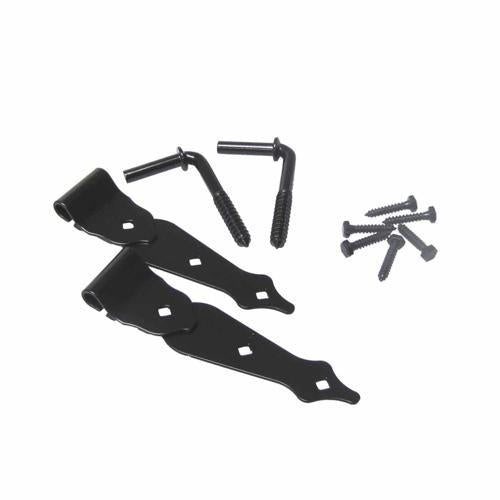 Gartner Hinge Strap & Screw 200mm Black
