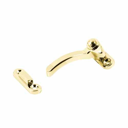 Jaeco Split Rail Window Fastener Left-Hand 66mm Brass Finish