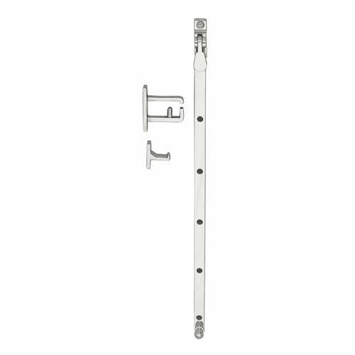 Windsor Casement Stay 350mm Satin Chrome Finish