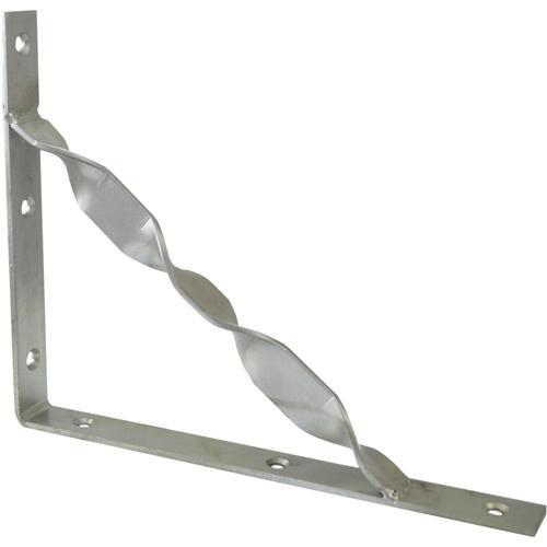 Carinya Twisted Stayed Angle Bracket Zinc 250 X 200 X 25mm Silver