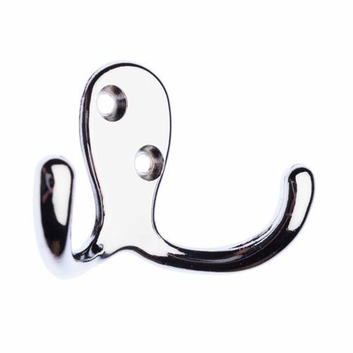 Zenith Twin Robe Hook 46mm Chrome Plated